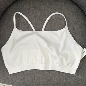 Woman’s large white bralette